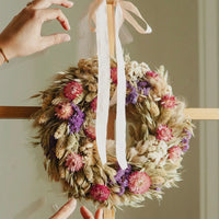 Dried Floral Farmhouse Wreath