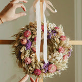 Dried Floral Farmhouse Wreath